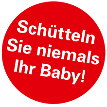 Logo Schütteln Sie niemals Ihr Baby!