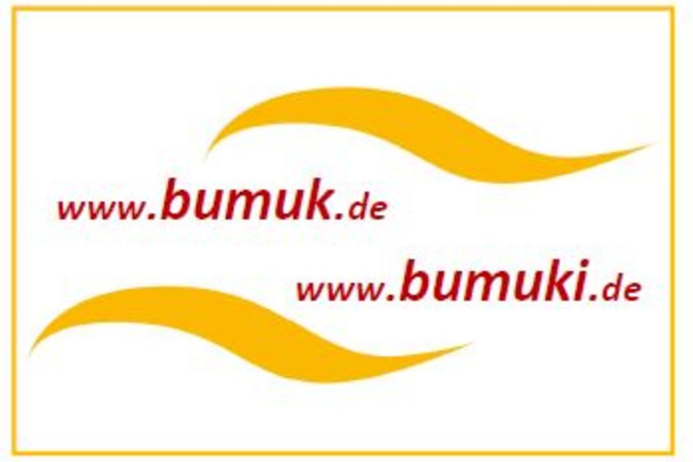 Logo mit den Kurzadressen www.bumuk.de und www.bumuki.de